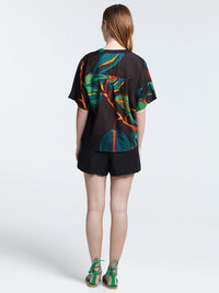 FICUS BLACK cropped shirt