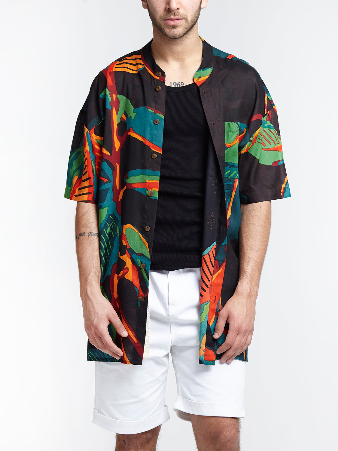 FICUS BLACK mao men shirt