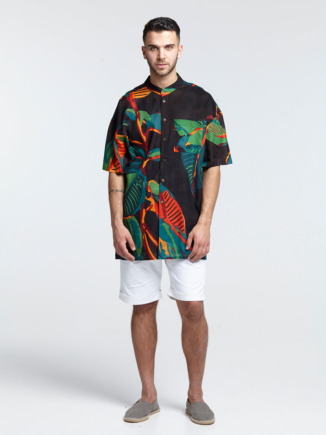 FICUS BLACK mao men shirt