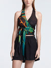 FICUS BLACK wrap top