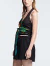 FICUS BLACK wrap top