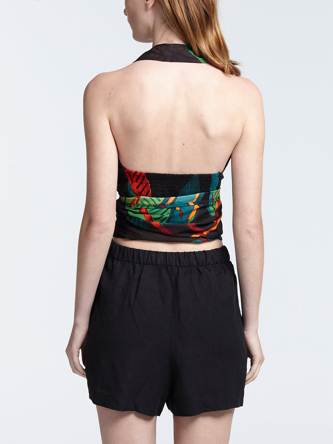 FICUS BLACK wrap top