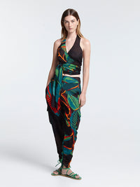 FICUS BLACK wrap top