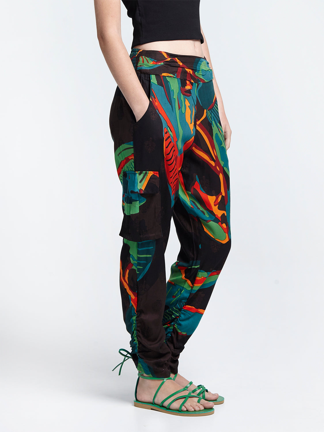 FICUS BLACK safari pants