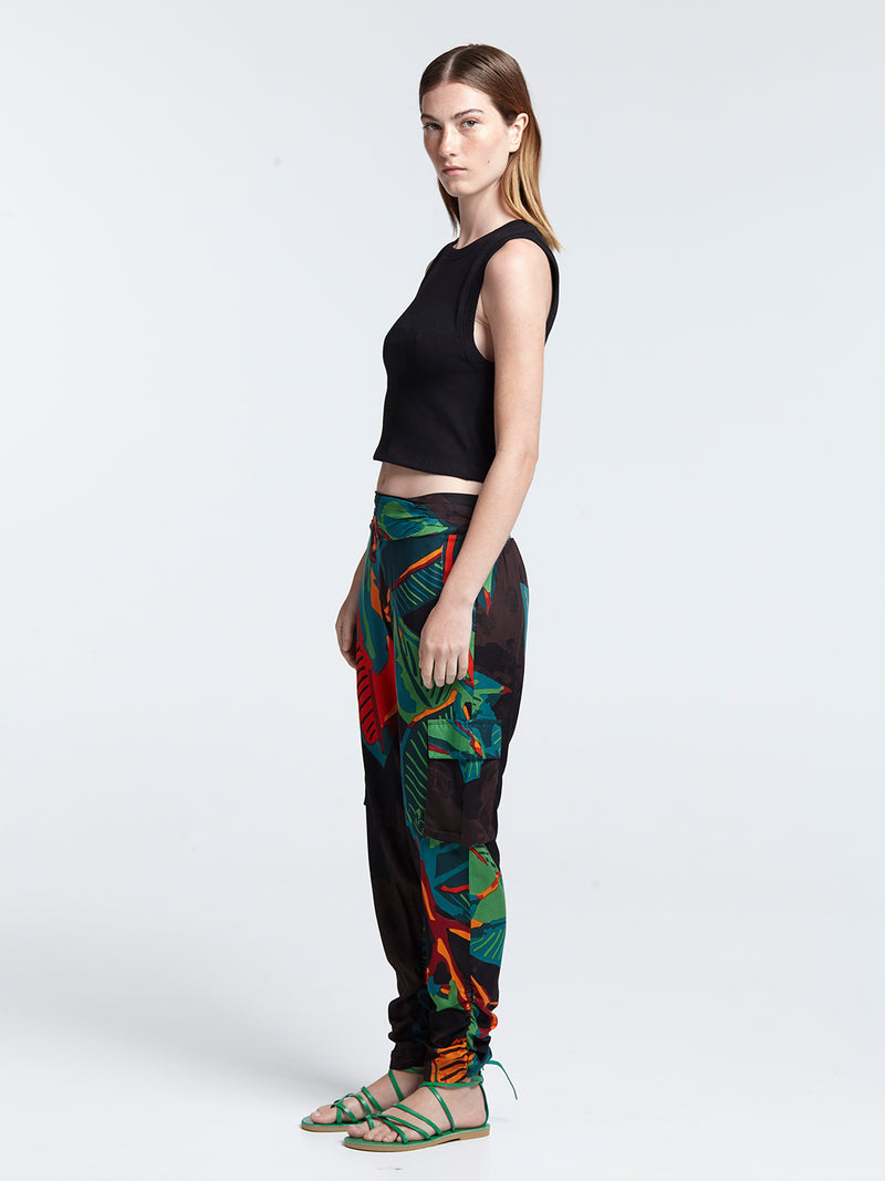 FICUS BLACK safari pants
