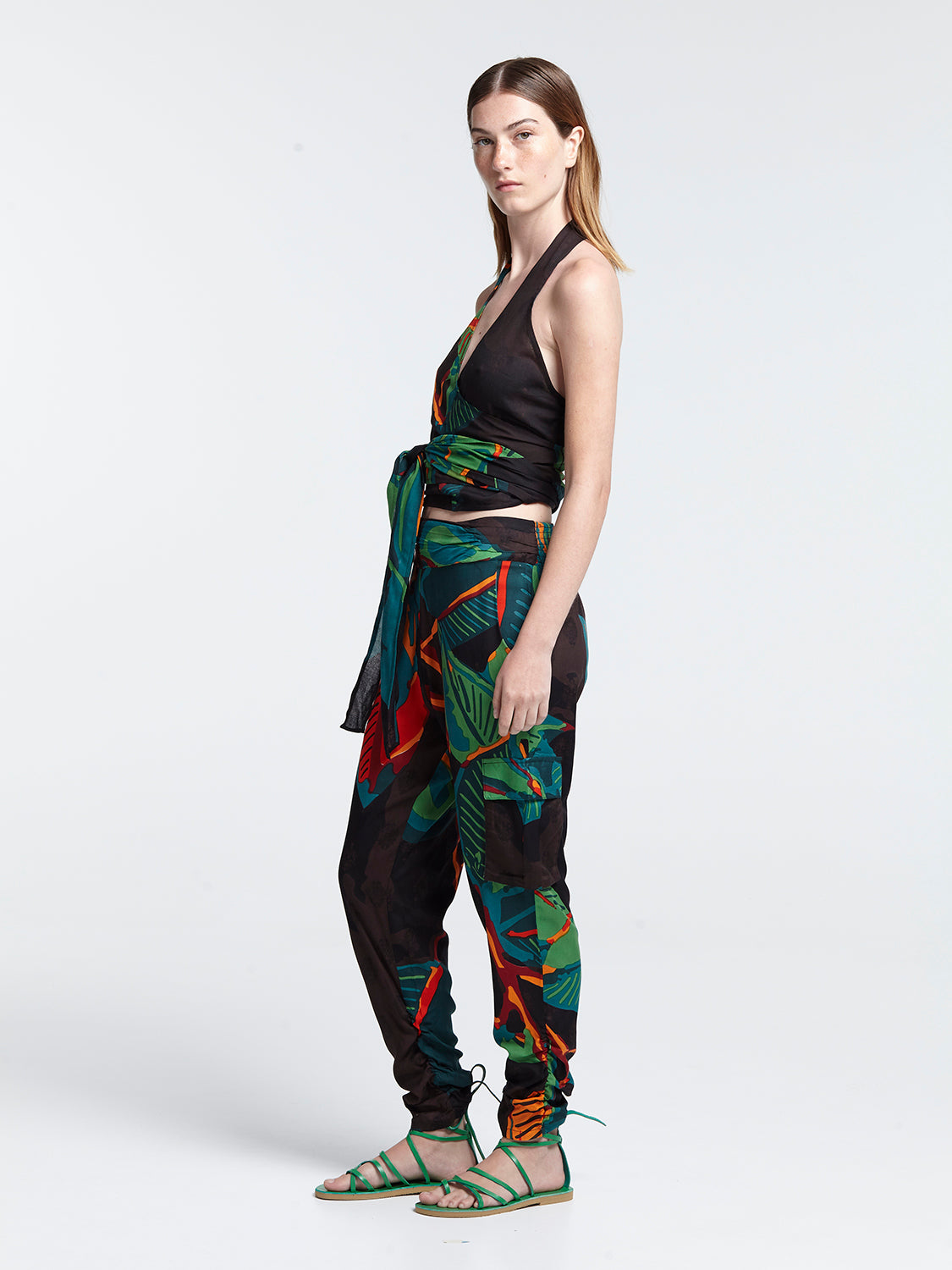 FICUS BLACK safari pants