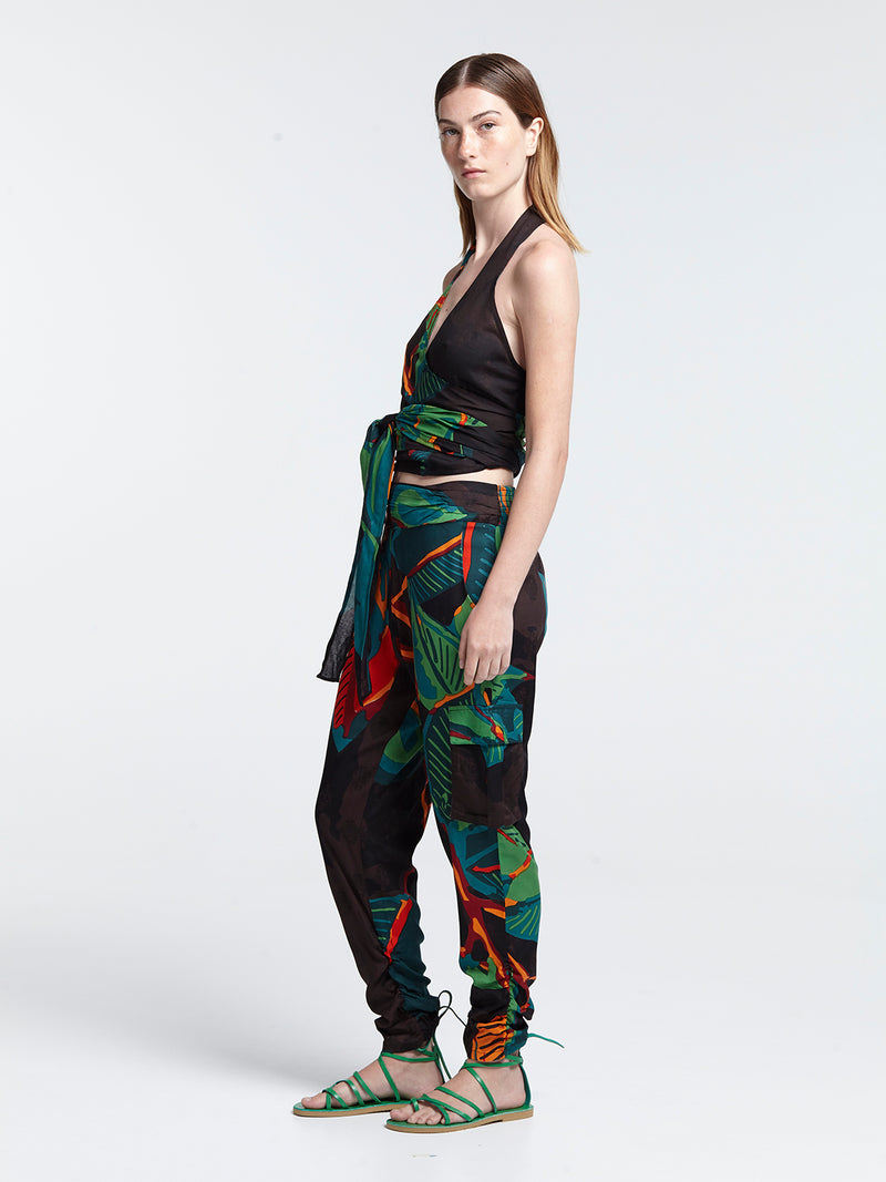FICUS BLACK safari pants