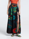 FICUS BLACK maxi pareo skirt