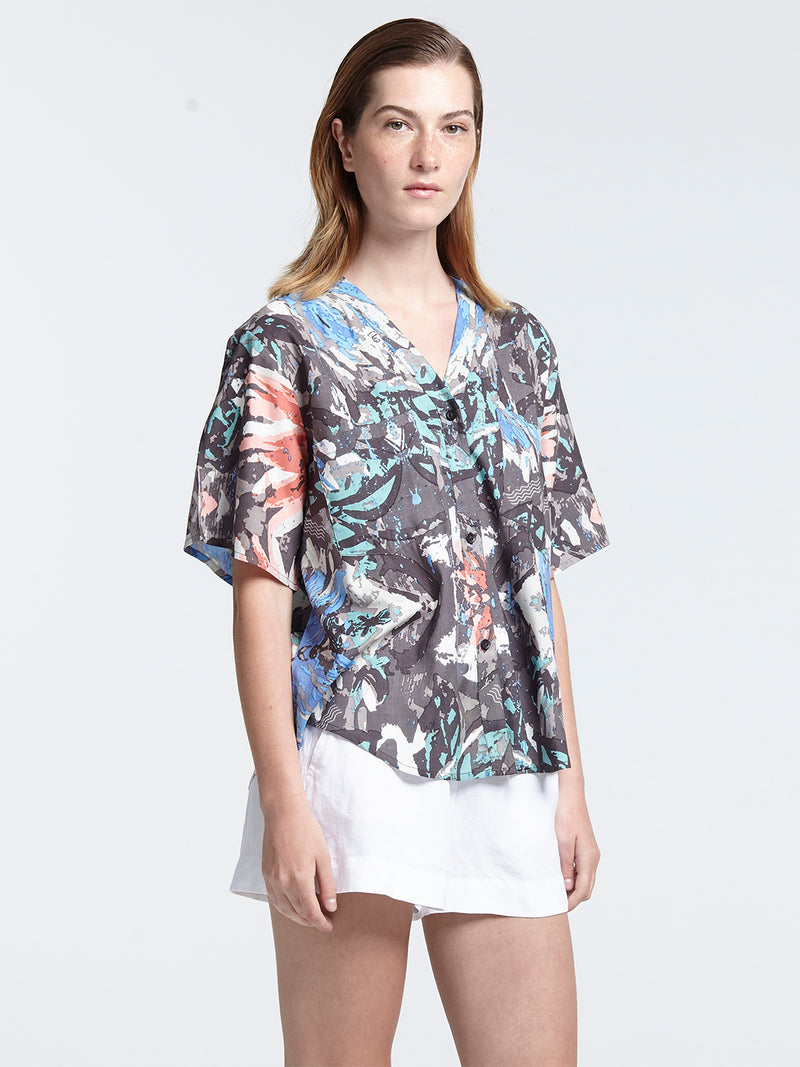 KALEIDOSCOPE cropped shirt