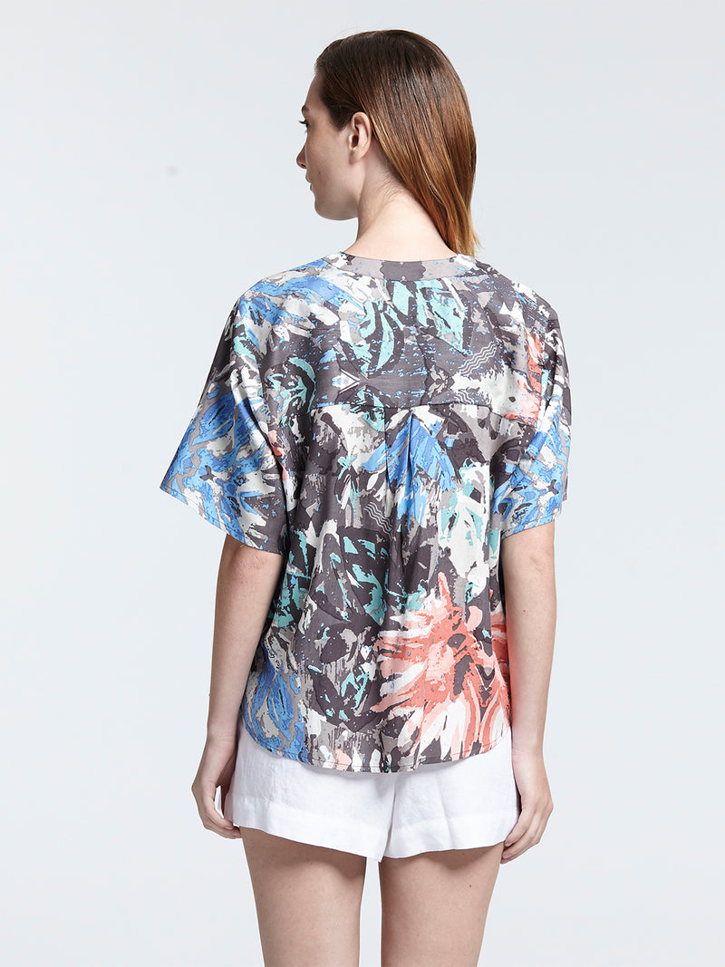 KALEIDOSCOPE cropped shirt