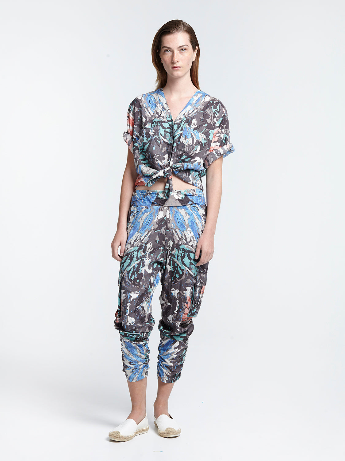 KALEIDOSCOPE cropped shirt