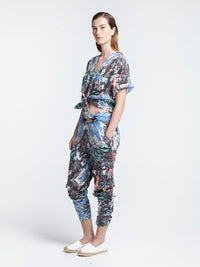 KALEIDOSCOPE cropped shirt