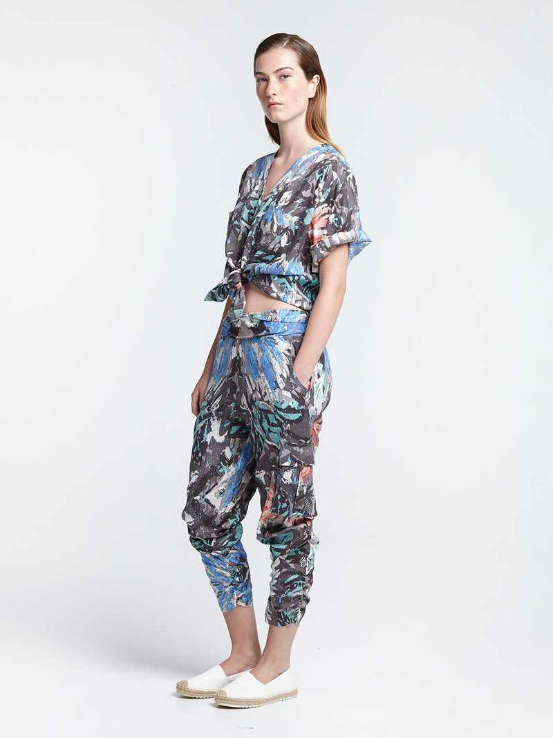 KALEIDOSCOPE cropped shirt