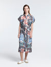 KALEIDOSCOPE sleeveless safari dress