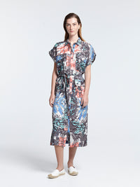 KALEIDOSCOPE sleeveless safari dress