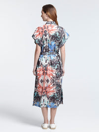 KALEIDOSCOPE sleeveless safari dress