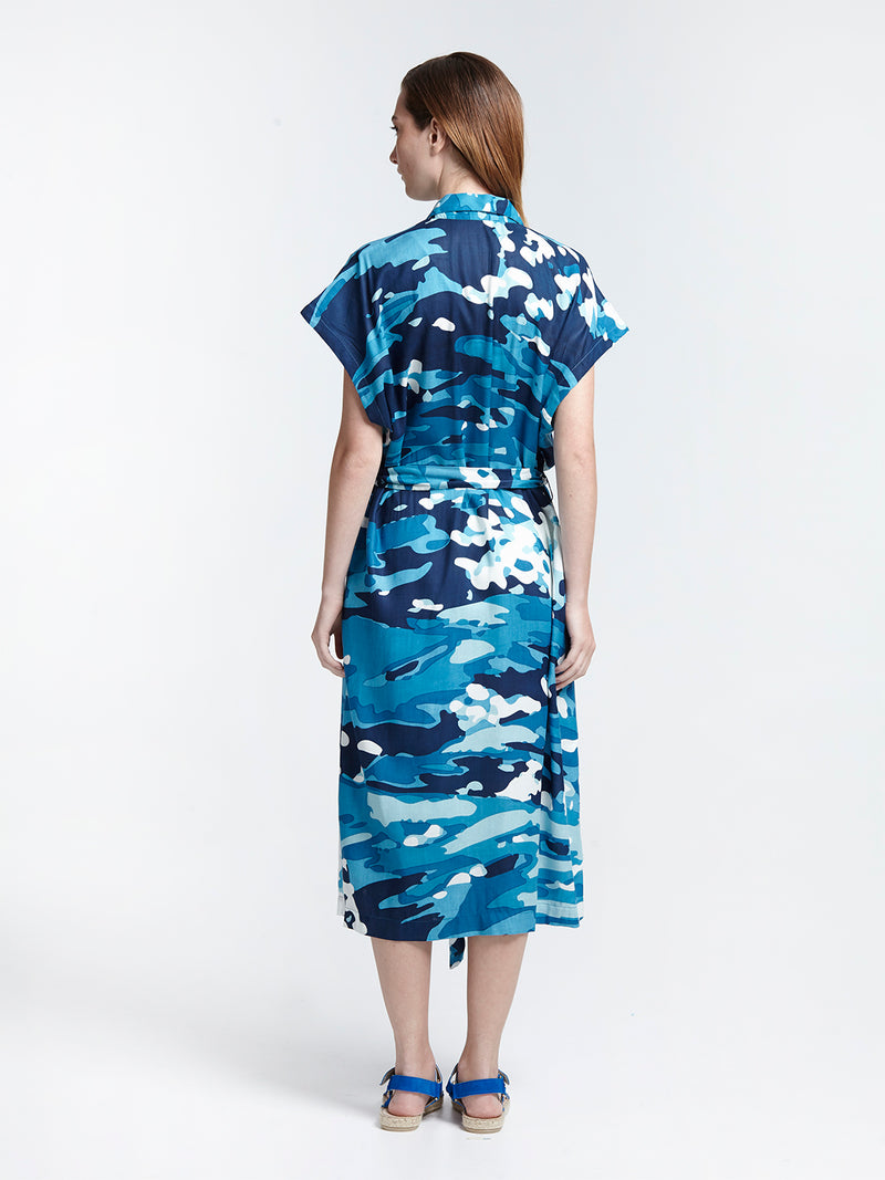SALPARO sleeveless safari dress