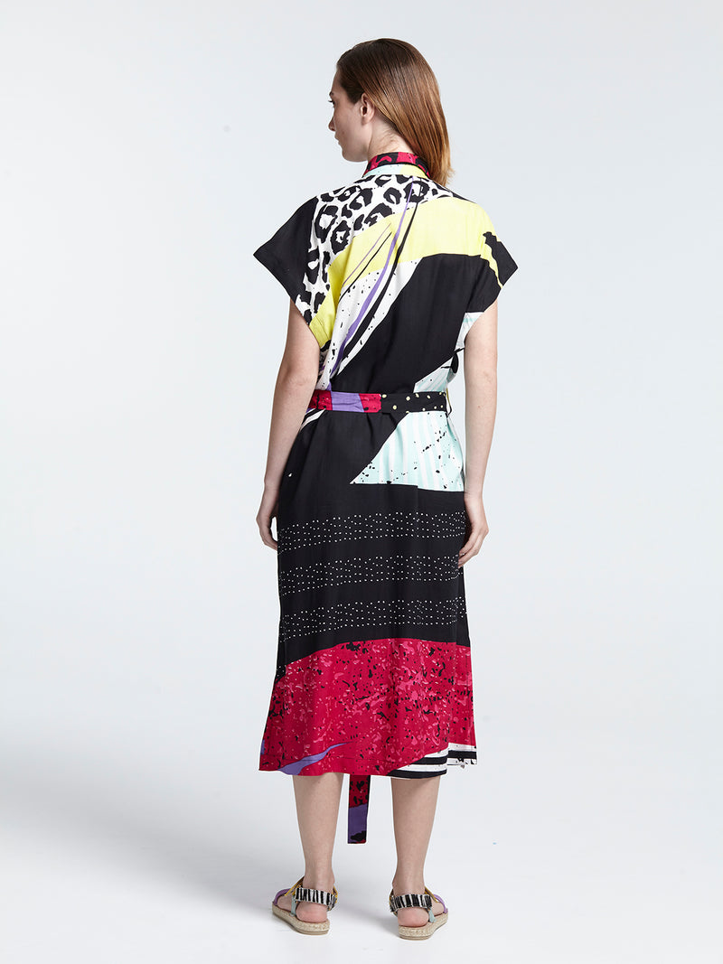ZIGGY sleeveless safari dress
