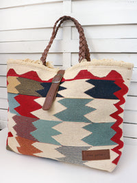 CARAVAN - TETRIS shoulder bag- ecru