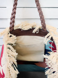 CARAVAN - TETRIS shoulder bag- ecru