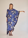 SUMMER BLOSSOM BLUE maxi caftan
