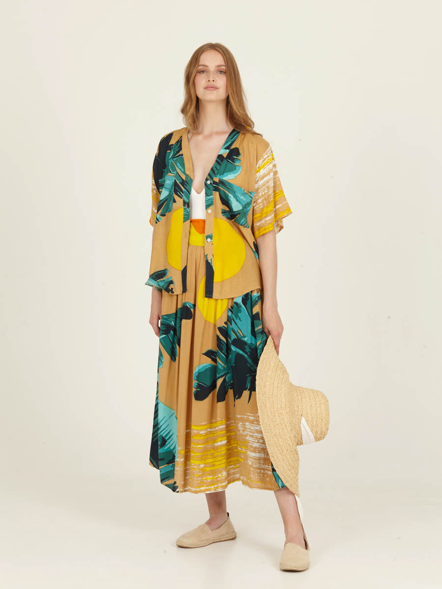 SIESTA cropped shirt