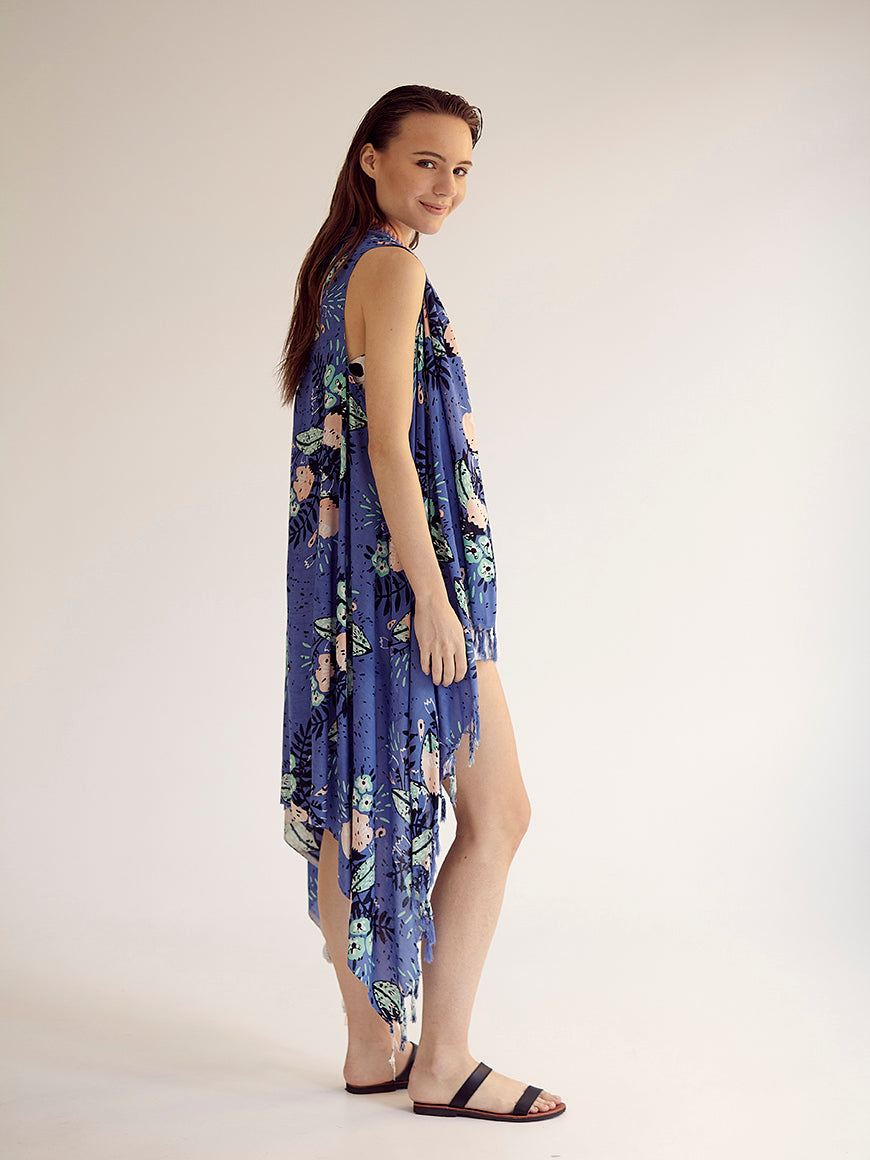 SUMMER BLOSSOM pareo vest