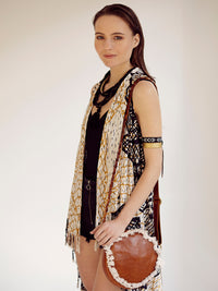 FISHNET MANDALA pareo vest