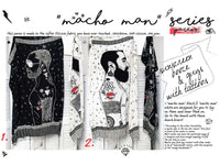 MACHO MAN WHITE pareo sarong