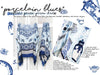 PORCELAIN BLUES pareo