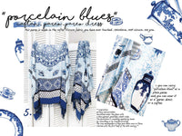PORCELAIN BLUES pareo
